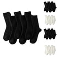 thumbnail image 2 of Yangnuo 6-Pack Warm Colored Fleece High Socks for Women 6PC Hairy Socks For Women In Winter Thick And Warm Mid Tube Socks Cute Australian Fleece Floor Socks, 2 of 2