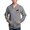 Graphite Gray, variant on - Fox Wizard Magic Fantasy Men's Zip Up Hoodie - Zip Hoodie, Classic Hooded Sweatshirt with Metal Zipper