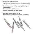 thumbnail image 3 of High quality Tapping drill bit titanium plated hexagonal shank high speed steel, 3 of 5