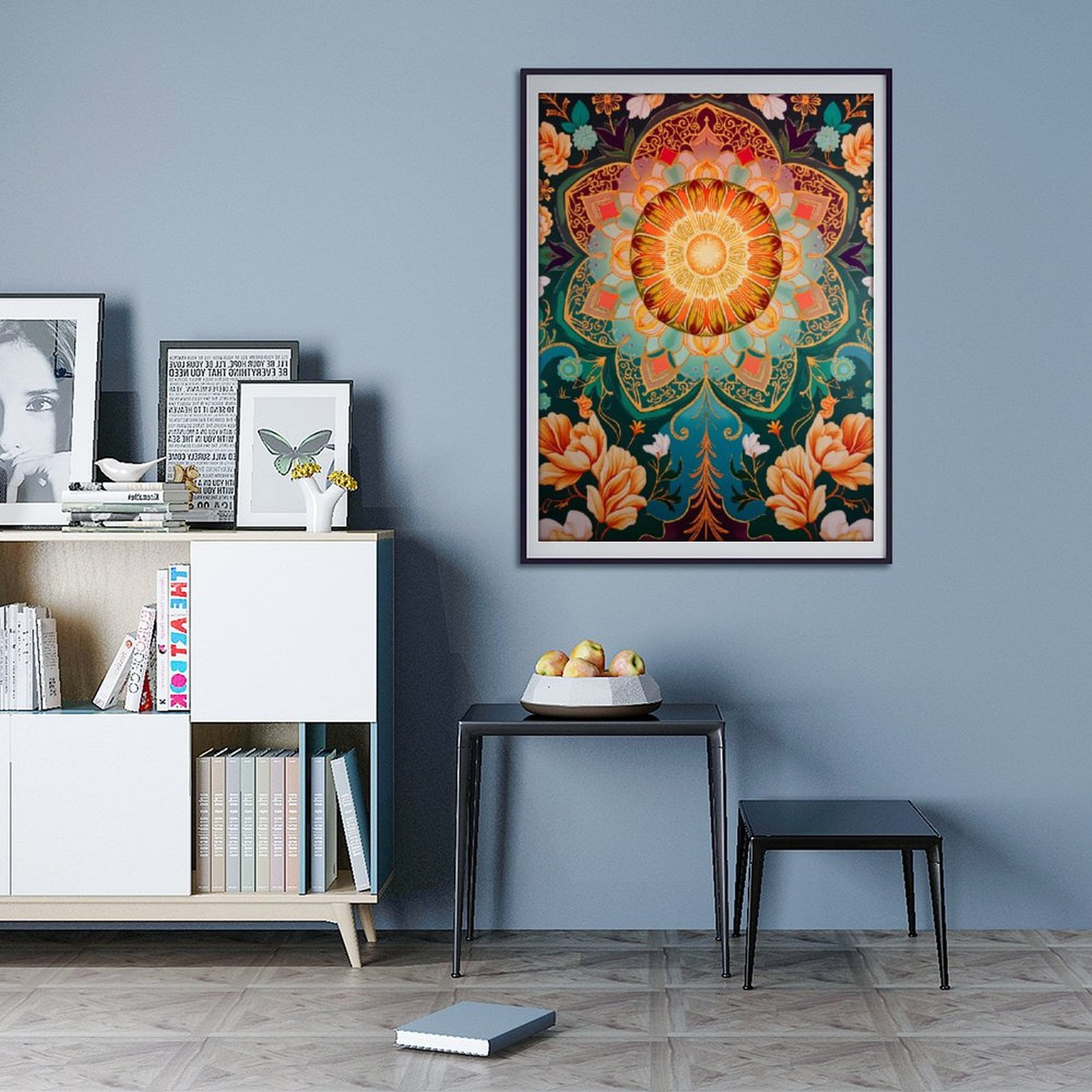 Diamond Art Kits for Adults - 5d Floral Mandala Art Vibrant Colors Diamond Painting for Adults, Diamond Art for Adults Beginners, Diamond Painting Kits for Adults for Home Wall Decor