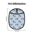 thumbnail image 3 of butterfly violet pink flowers checkered Pot Holders for Kitchen - Heat Resistant Oven Mitts Hot Pads with Pocket, Non Slip Silicone Pot Holders, Cuteness Hanging Loop Potholders for Kitchen Baking, 3 of 5