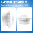 thumbnail image 4 of TAPDRA Swimming Pool Directional Flow Inlet Fitting SP1419D Pack of 5 Return Jet Distribute Heat Chemicals Even Standard Return Pools, 4 of 9