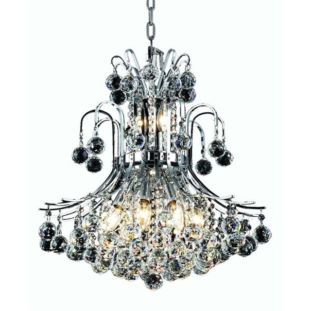 Elegant Lighting Toureg 19" 10 Light Spectra Crystal Chandelier