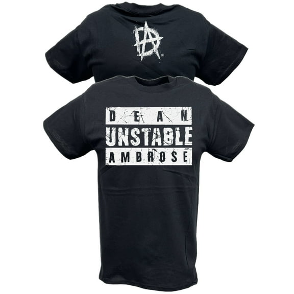 Dean Ambrose Unstable Mens Black T-shirt XL