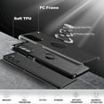 thumbnail image 6 of for Moto G 5G 2022 Case with HD Screen Protector, [Military Grade] Shockproof Protection Case with 360° Magnetic Built-in Ring Holder Kickstand Phone Case for Motorola Moto G 5G 2022, Black, 6 of 14