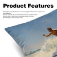 thumbnail image 2 of Surfing in Summer Set with Unique CoversPatterns - 2 Pack Decorative Pillows for Bed - Includes Pillow Inserts - Available in 16x16, 18x18, 20x20 Inches for Any Occasion, 2 of 6