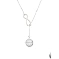 thumbnail image 2 of Delight Jewelry Silvertone Domed Matthew 6:9 Silver tone Elegant Infinity Lariat Necklace, 2 of 4