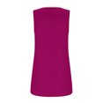 thumbnail image 4 of Women Plus Size Tank Tops Summer Casual Square Neck Sleeveless Blouse Shirts Purple,XL, 4 of 5