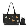 thumbnail image 7 of FORMRS Laptop Tote Bag for Women with 15.6" Computer Compartments Handbag, Pixel Cat, 7 of 7