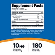 Nutricost Melatonin 10mg, 180 Gummies, Strawberry Flavored