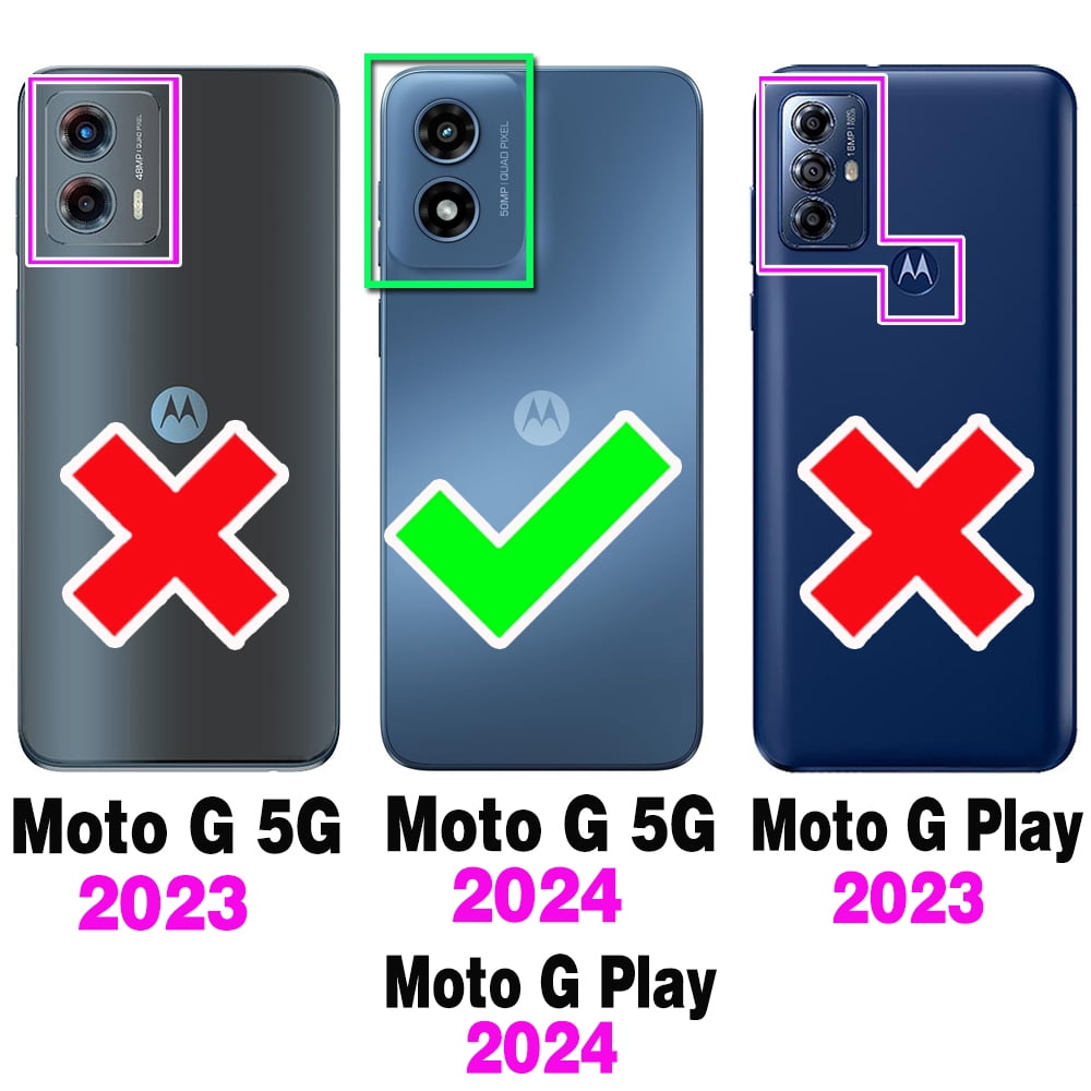 Asuwish Phone Case for Motorola Moto G 5G 2024 Wallet Cover With Tempered Glass Screen Protector Crossbody Wrist Strap Flip Pattern Zipper Credit Card Holder Stand Slot Cell G5G 5 G G5 Women Men Red