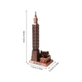 thumbnail image 6 of LOLIPPYY Dark Brown Alloy Architectural Model Building Ornament Landscape Accessories for Home Decor, 1 Set, 6 of 8