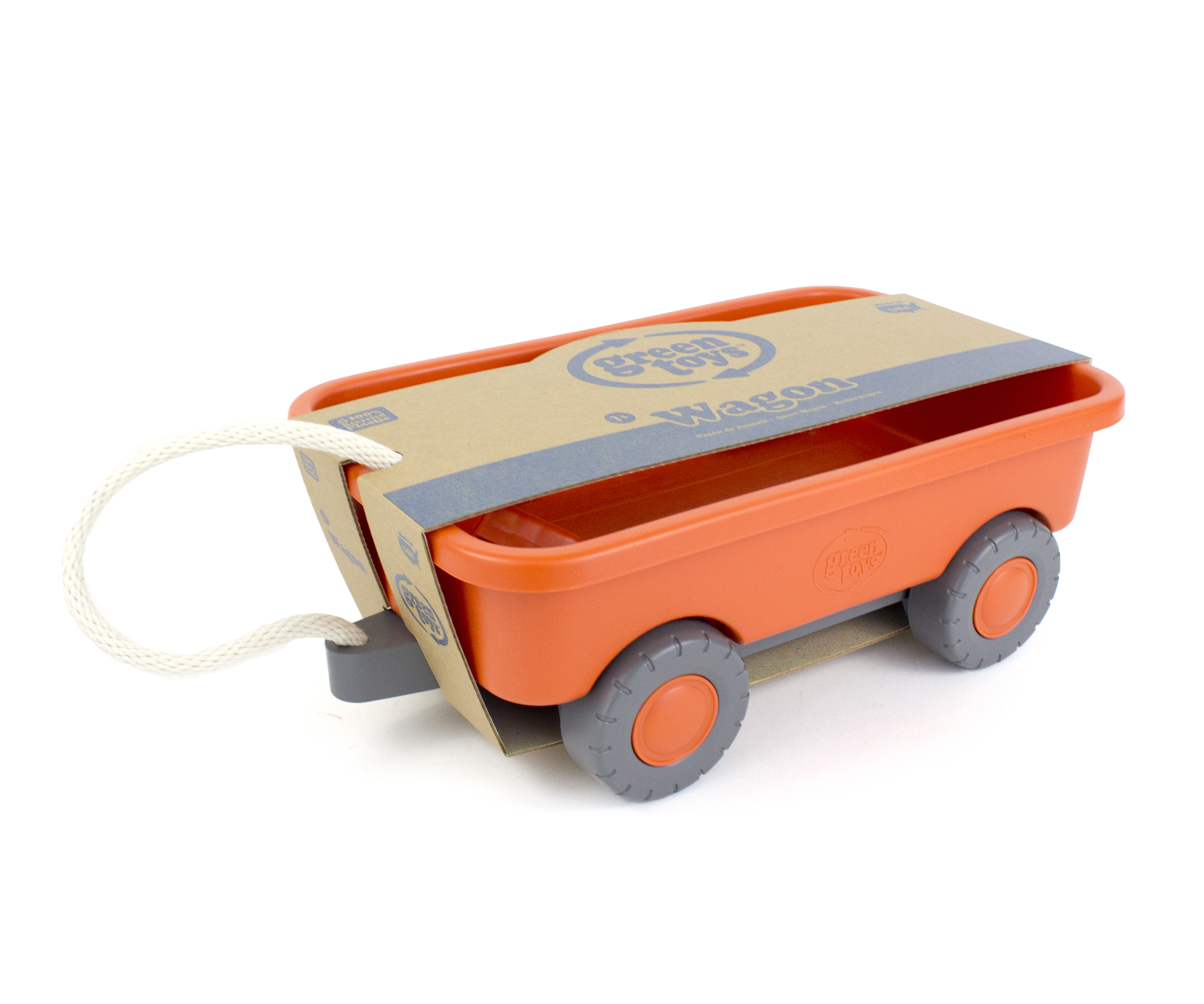 Green Toys Wagon Indoor/Outdoor Toy Orange - image 2 of 2