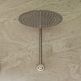 thumbnail image 4 of ALFI brand AB12GRW-BN Brushed Nickel 12" Round Raised Wall Mounted Shower Arm, 4 of 9
