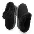 thumbnail image 5 of Glaze Women Winter Slip On Warm Faux Fur Lined Suede Snow Boots 2 Inch Sole, 5 of 7