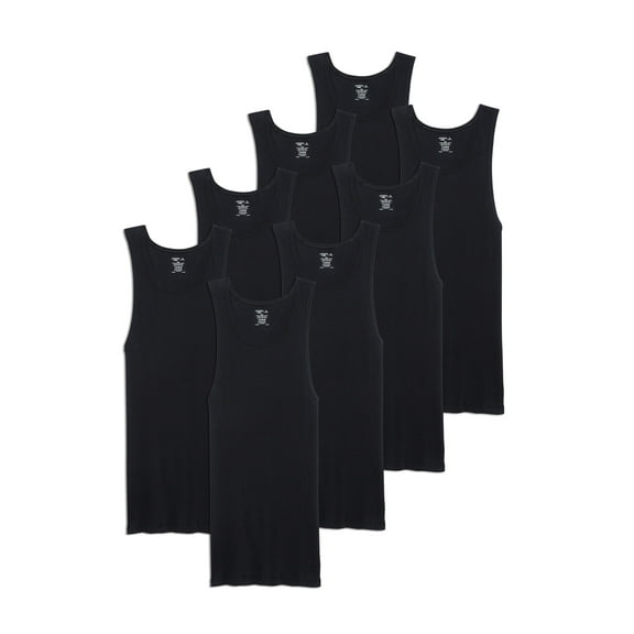 Jockey Men's 100% Cotton A-Shirt Tank - 8 Pack