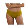 thumbnail image 3 of LilyLLL Plus Size S-5XL Womens Seamless Briefs Panties Criss Cross Lace Underwear Thong, 3 of 5