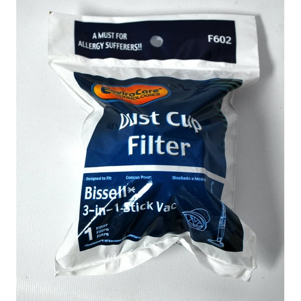 Generic Bissell 3 in 1 Stick Vac Dust Cup Filter F602