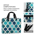 thumbnail image 4 of FORMRS 16" Laptop Bag Carrying Sleeve Case with Handle Travel Shoulder Briefcase, Blue Geometric Pattern, 4 of 8