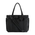 thumbnail image 1 of Bolso tote ligero tipo bandolera para viajes, negocios, trabajo, vacaciones y compras. Negro, 1 of 9