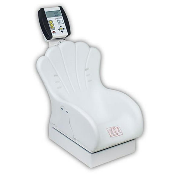 Cardinal Scale-Detecto 8432-CH Baby Scale Tot Weigher Digital 44 Lb X .05 Lb- 20 Kg X .02 Kg with Inclined Chair Seat