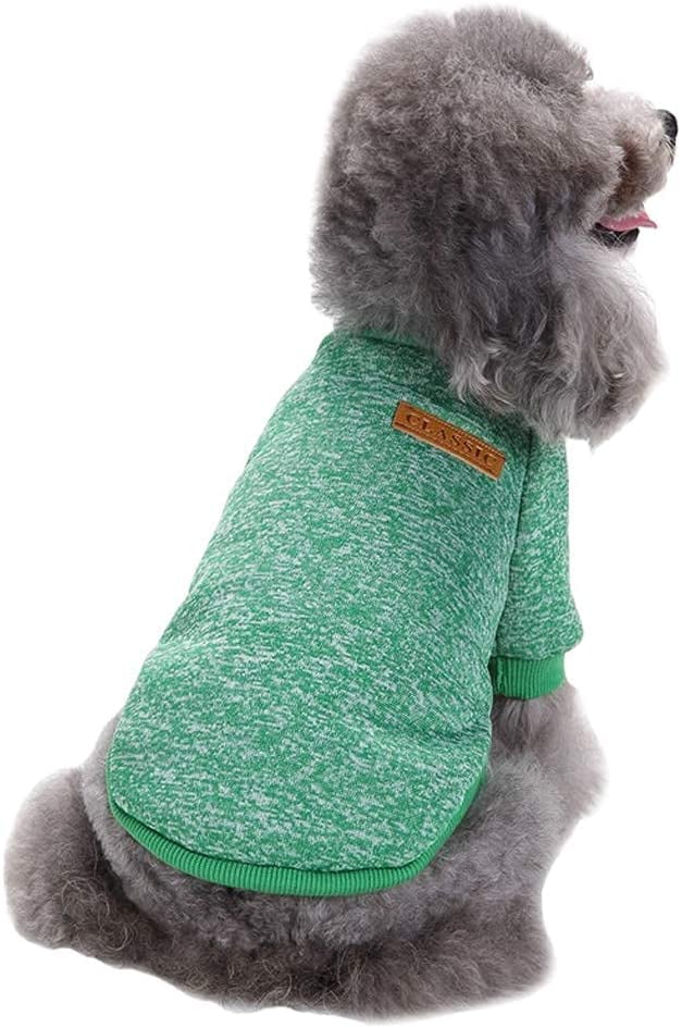  Jecikelon Pet Dog Clothes Soft Thickening Warm Shirt