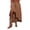 Camel Color, variant on Women'S Boho Maxi Skirt High Low Asymmetrical Ruffle Hem Flowy Western Skirt White M