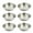 Silver, variant on 6Pcs Stainless Steel Sauce Dishes Round Seasoning, Soy Sauce Dipping Bowls 2 Oz, 4 Inch Pinch Bowls for Cooking Prep Metal, Sushi Appetizer Plates for Appetizer, Ketchup, Dessert (Silver)