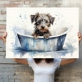 thumbnail image 4 of Bouvierdes Flandres Dog Canvas Bathroom Décor - Unique Bath Wall Decor - Modern Canvas Bathroom Wall Art - Room Decor - Bathroom Decorations - Restroom Sign - Wall decor living room, 4 of 4