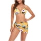 thumbnail image 1 of Traje de baño dividido de tres piezas con estampado Sexy para mujer a la moda, cintura sin cables con almohadilla, conjunto de Bikini Sexy sólido Fridja  nalpqowj52576, 1 of 7