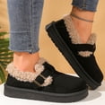 thumbnail image 5 of Snow Boots for Women PU Leather Anti-Slip Warm Fleece Lined Women's Winter Ankle Booties Waterproof Outdoor Boots Comfortable Shoes, 5 of 7