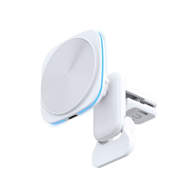 Youkk ABS Drive Safely With Magnetic Suction Wireless Charger On Bumpy Roads Exquisite And Elegant All White
