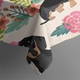 thumbnail image 5 of Dachshund and Flower Square Tablecloth,Waterproof Square Table Cover,Wipeable Spillproof Washable Table Cover for Home Kitchen Party Decor 42"X42"(107x107cm), 5 of 6