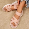 thumbnail image 6 of Pandaie Womens Walking Hiking Sandals Comfortable Arch Support Orthopedic Summer Shoes Mesh Breathable Open Toe Sneakers for Plantar Fasciitis Pink 7.5, 6 of 9