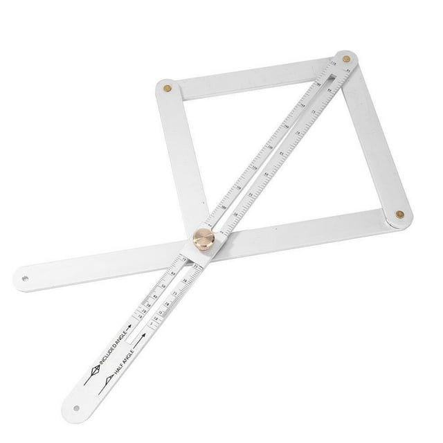 Daily Mix Store Localisateur d'Angle Premium, Règle de Goniomètre pour Menuiserie Multifonctionnelle Diagonale Plafond Prof 4 Plis Outil en u Premium pour Menuiserie