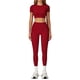 thumbnail image 1 of Conjuntos de entrenamiento for mujer, 2 piezas, sujetador deportivo, camiseta sin mangas, polainas de cintura alta, gimnasio, Yoga, ropa activa, Top de entrenamiento for mujer, 1 of 4