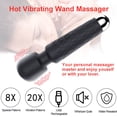 thumbnail image 4 of Masajeador AV Wand Vibrador personal Magia Terapia inalámbrica Hombros Pie Cuello Espalda Cara Vibrador de masaje de mano para mujer Sincero Hogar, 4 of 6