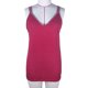thumbnail image 1 of Camisola con cuello en V y diamantes de imitación para mujer, camiseta sin mangas informal elegante a la moda con doble correa para fiesta, color burdeos XXL, 1 of 2