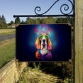 thumbnail image 3 of Hippie Basset Hound Portrait oil painting Watercolor Tie-dye Vintage Horizontal Metal Aluminum Sign Bassets Dog Breed Lovers Gifts Idea Wall Art Home Decor - 00015, 3 of 5