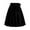 Black, variant on ZZwxWA Womens High Waist A-Line Pockets Skirt Skater Flared Midi Skirt Ladies Vinage Skirt Solid Color Retro Casual High Waist Cocktail Waist-Length Skirt in 1950S