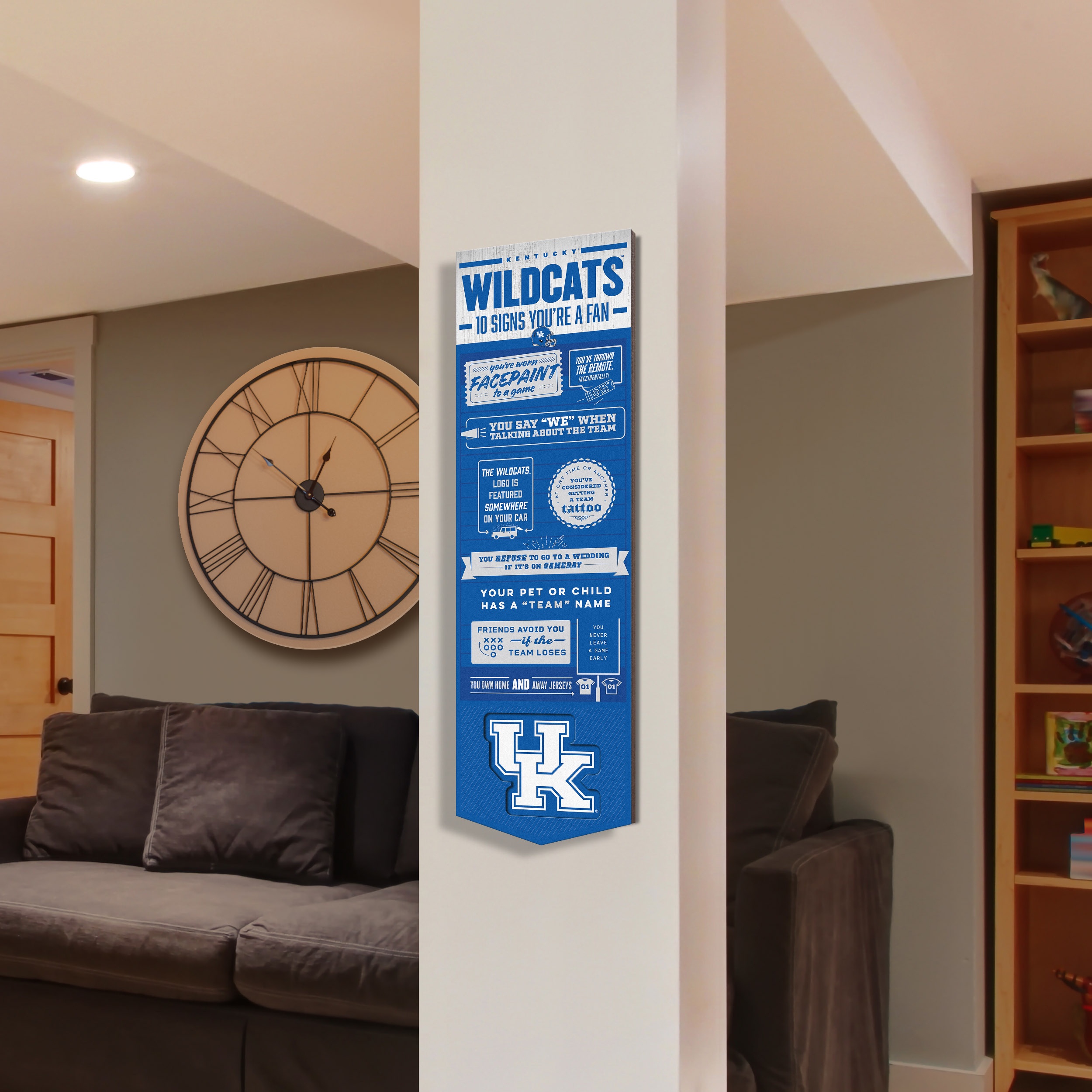 YouTheFan NCAA Kentucky Wildcats 3D Top 10 Wall Art