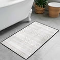 thumbnail image 3 of Boho Kitchen Mat 31"x20", Washable Non Slip Soft Plush Low Profile Kitchen Rug, Geometric Neutral Textured Sink Mat for Laundry Room, Bedroom & Office, 3 of 6