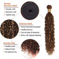 thumbnail image 3 of Hair Bundles ZevPiul Brown Water Wave, 3 paquetes de 45 a 55 cm, 3 of 7
