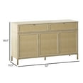 thumbnail image 4 of Twin Star Home 52" Sideboard with Drawers and Linen-style Accents, 4 of 6