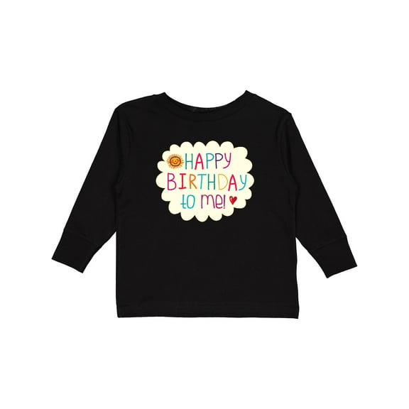 Inktastic Happy Birthday to Me Boys or Girls Long Sleeve Toddler T-Shirt