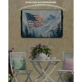 thumbnail image 3 of 4th of July Outdoor TV Cover 70 to 75 Inch Weatherproof, Mountain Forest Independence Day 600D Oxford TV Covers with Waterproof Zipper, Outside Flat TV Screen Protector Size 68"W x 42"H x 4.5"D, 3 of 7