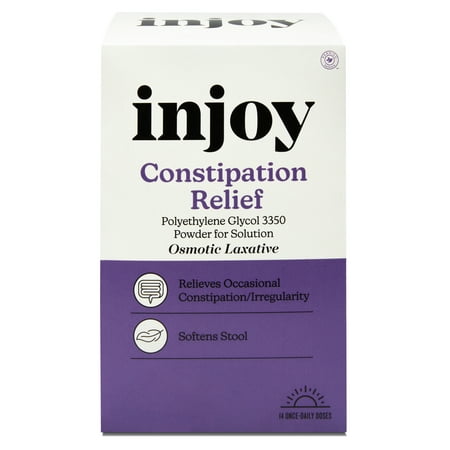 injoy Polyethylene Glycol 3350 Powder for Solution, Softens Stools, Constipation, 8.3 OZ