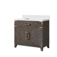 thumbnail image 2 of Harbor 36 in W x 22 in D Brown Oak Single Bath Vanity and White Quartz Top, 2 of 8