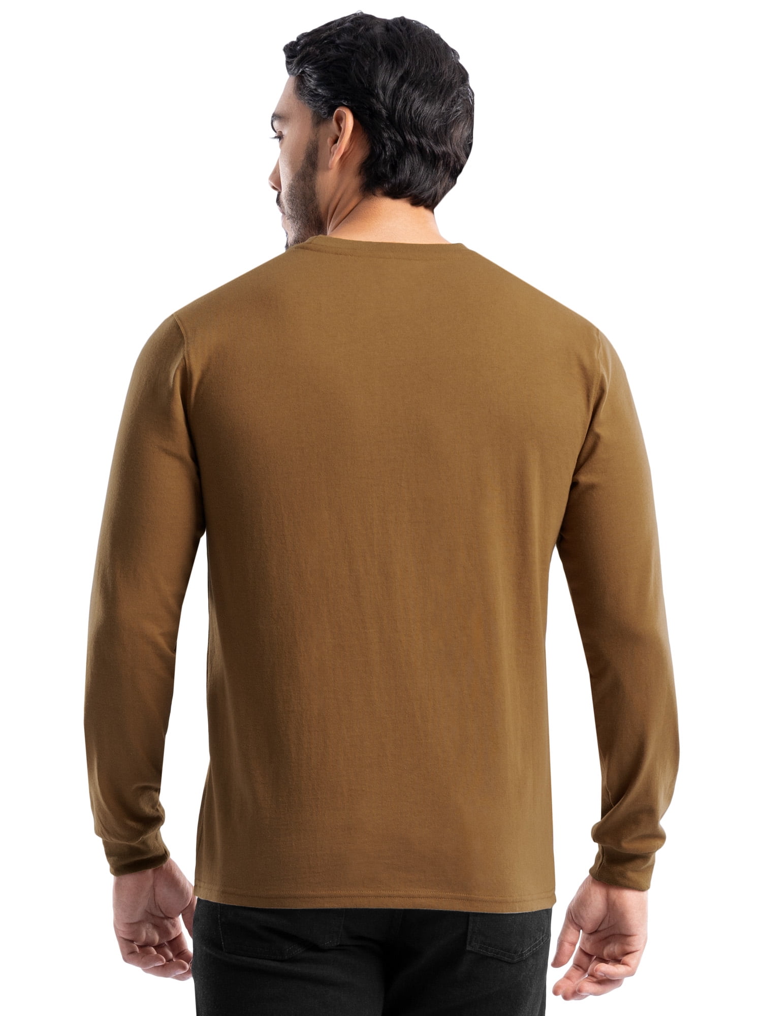 Wrangler Workwear Men's Long Sleeve Heavyweight Pocket T-Shirt, Size S-5XL (Men's and Big Men's)