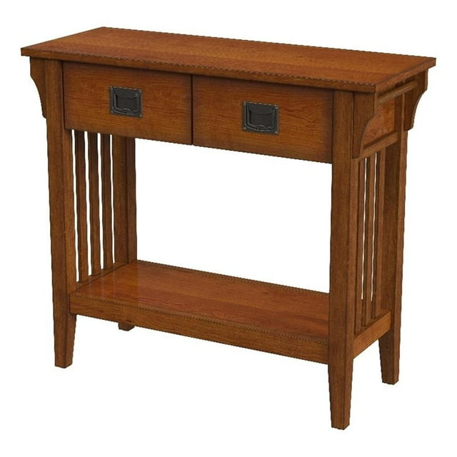 Console à 2 Tiroirs en Frêne Olive Larina